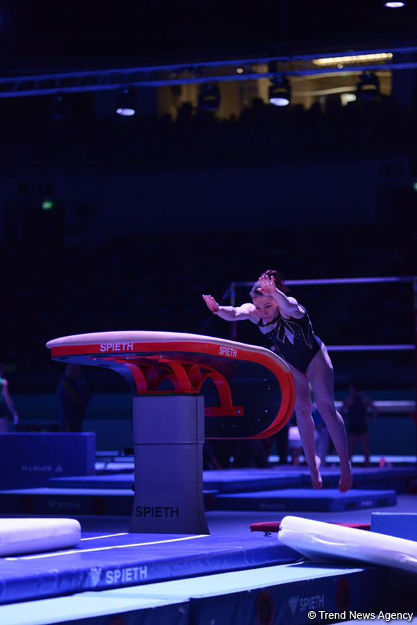 Podium training starts for Baku World Cup in artistic gymnastics (PHOTO)