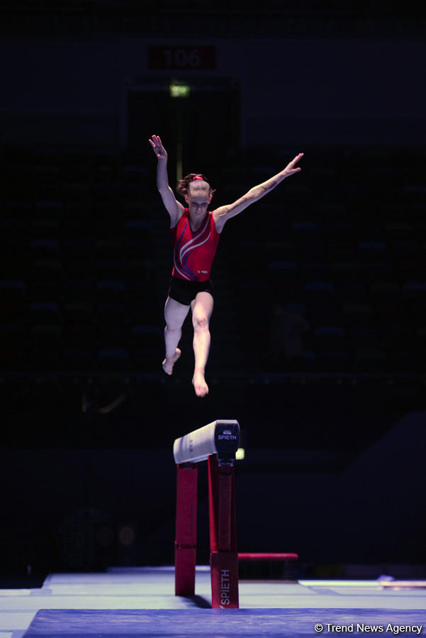 Podium training starts for Baku World Cup in artistic gymnastics (PHOTO)