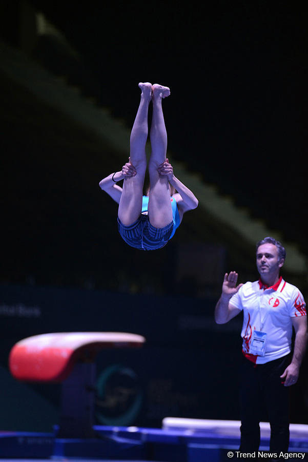 Podium training starts for Baku World Cup in artistic gymnastics (PHOTO)