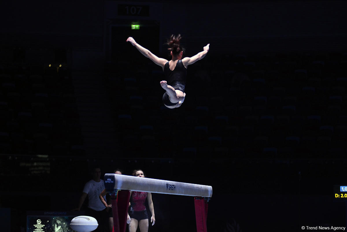 Podium training starts for Baku World Cup in artistic gymnastics (PHOTO)