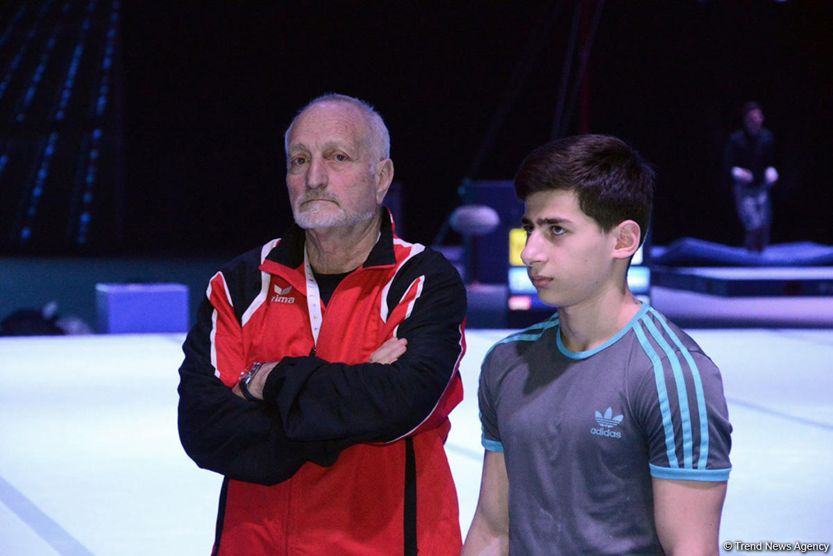 Podium training starts for Baku World Cup in artistic gymnastics (PHOTO)