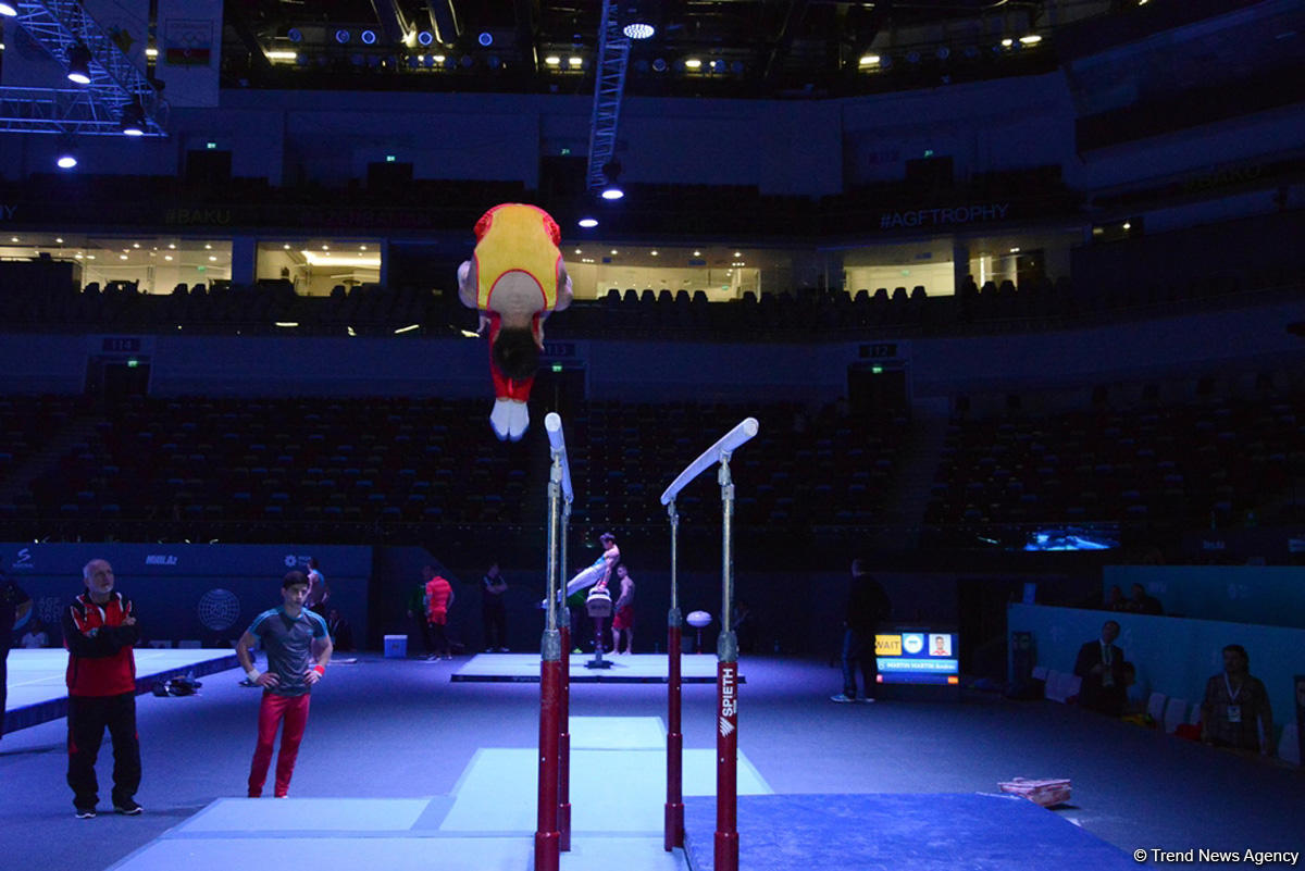 Podium training starts for Baku World Cup in artistic gymnastics (PHOTO)