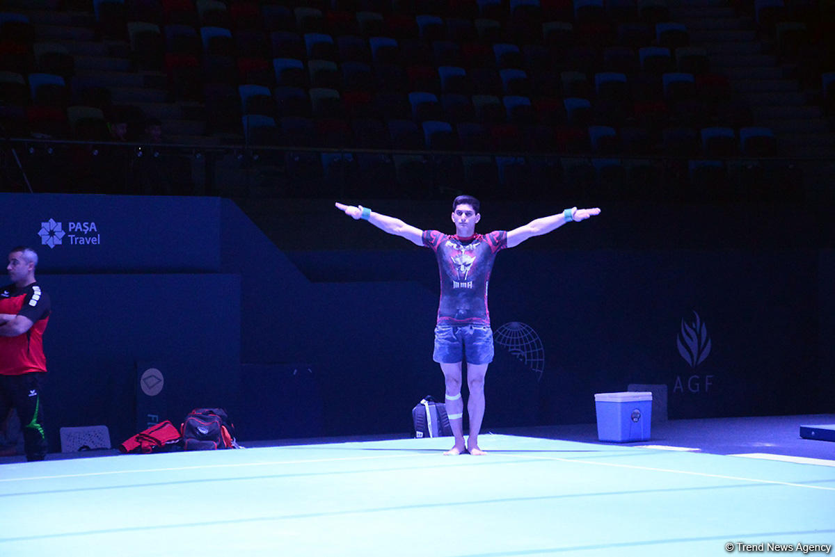 Podium training starts for Baku World Cup in artistic gymnastics (PHOTO)