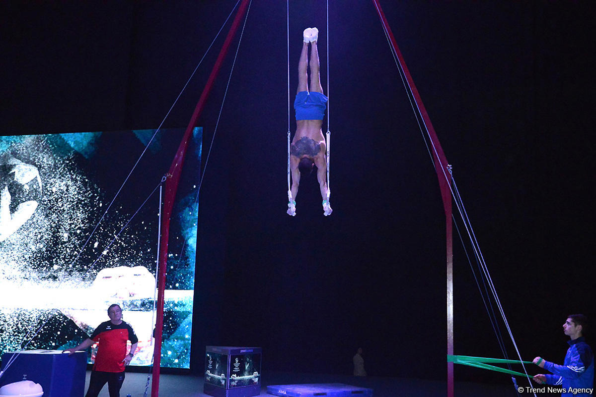 Podium training starts for Baku World Cup in artistic gymnastics (PHOTO)