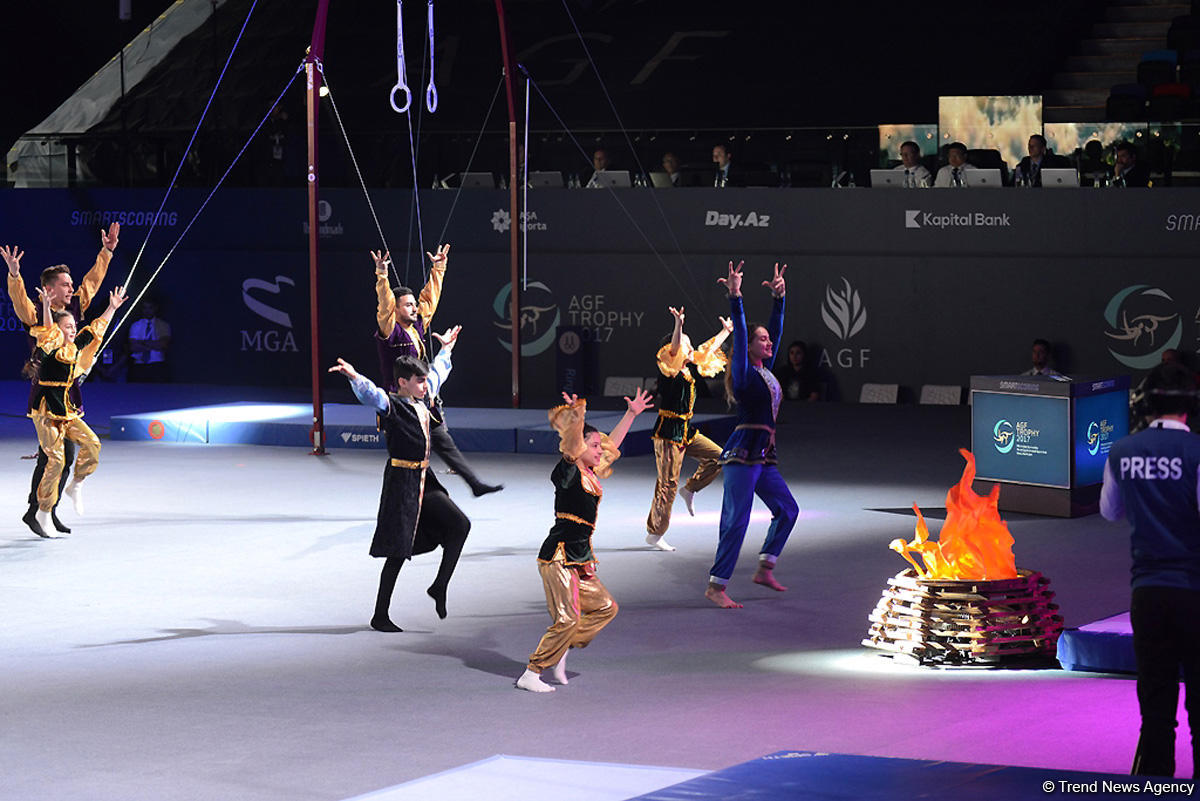 Baku hosts opening ceremony for FIG World Cup (PHOTO)