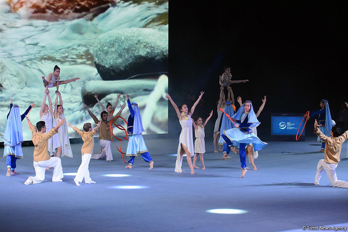 Baku hosts opening ceremony for FIG World Cup (PHOTO)