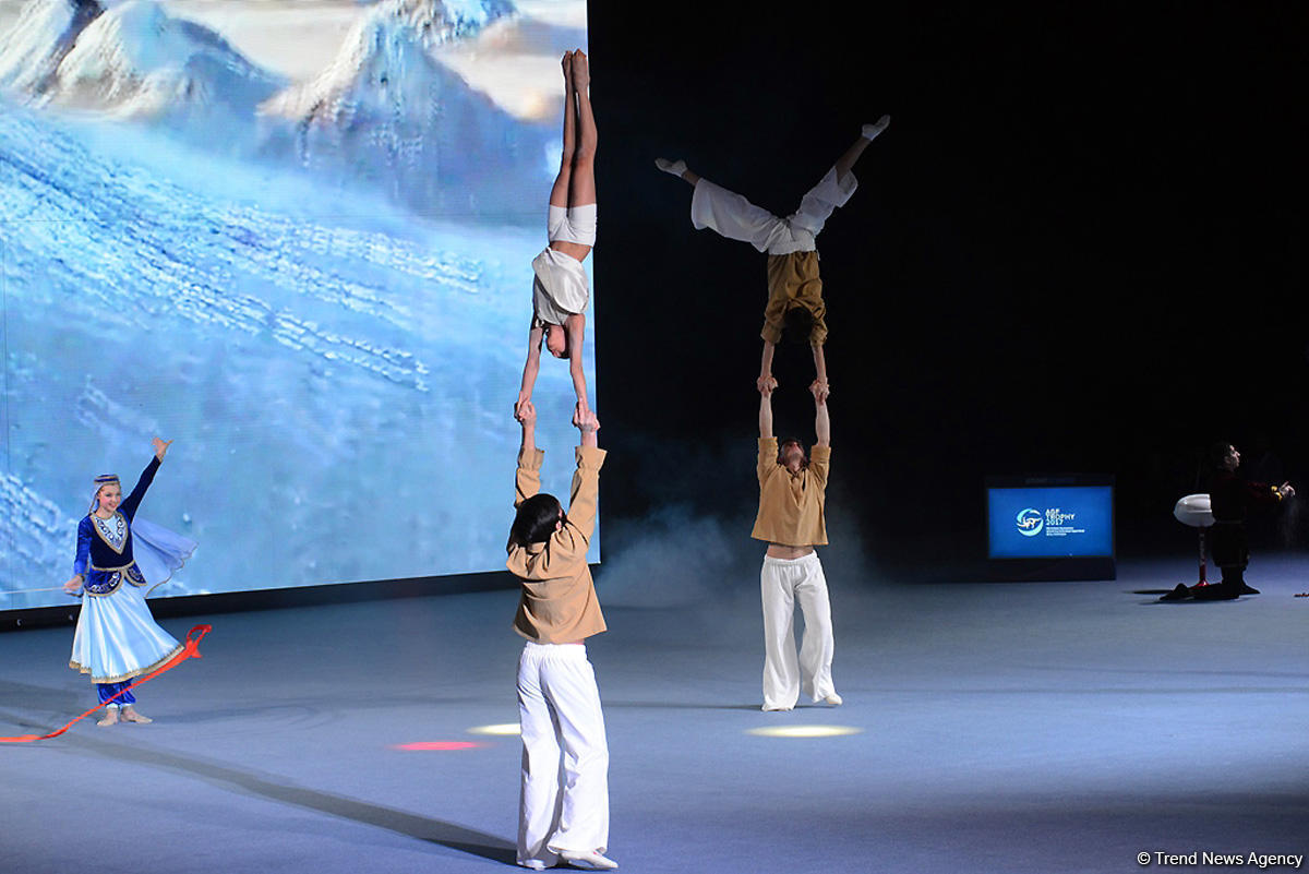 Baku hosts opening ceremony for FIG World Cup (PHOTO)