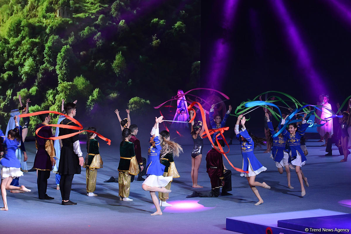 Baku hosts opening ceremony for FIG World Cup (PHOTO)