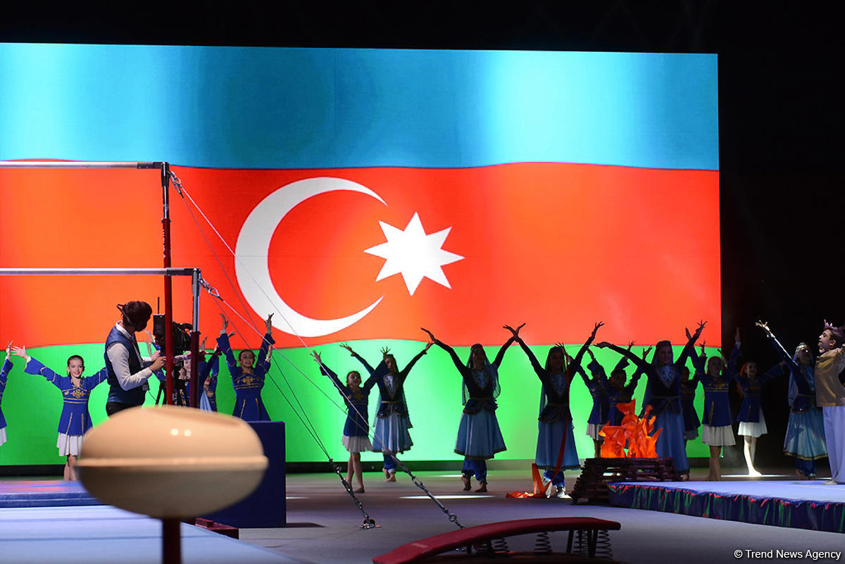 Baku hosts opening ceremony for FIG World Cup (PHOTO)