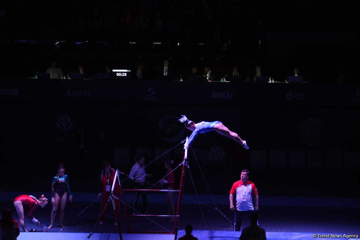 Azerbaijani gymnasts reach uneven bars finals at FIG World Cup in Baku (PHOTO)