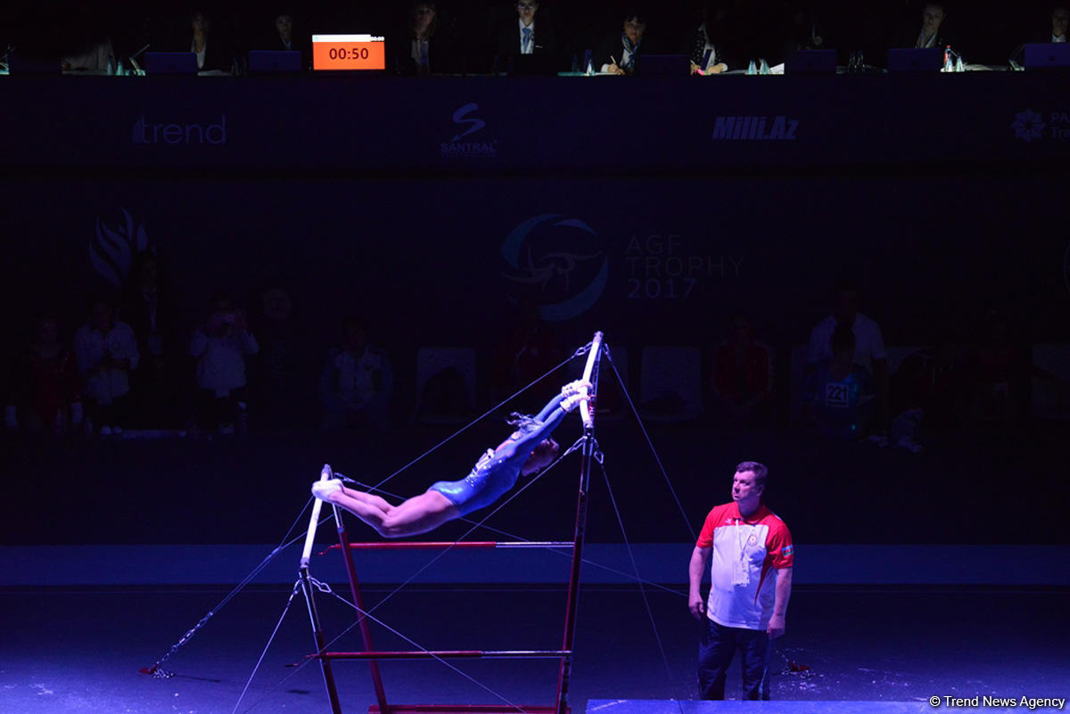 Azerbaijani gymnasts reach uneven bars finals at FIG World Cup in Baku (PHOTO)