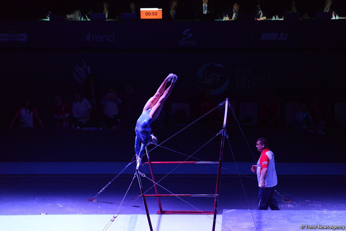 Azerbaijani gymnasts reach uneven bars finals at FIG World Cup in Baku (PHOTO)