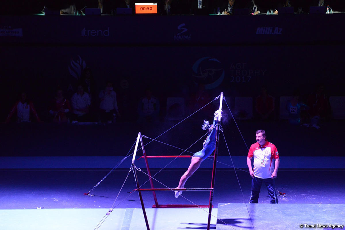 Azerbaijani gymnasts reach uneven bars finals at FIG World Cup in Baku (PHOTO)