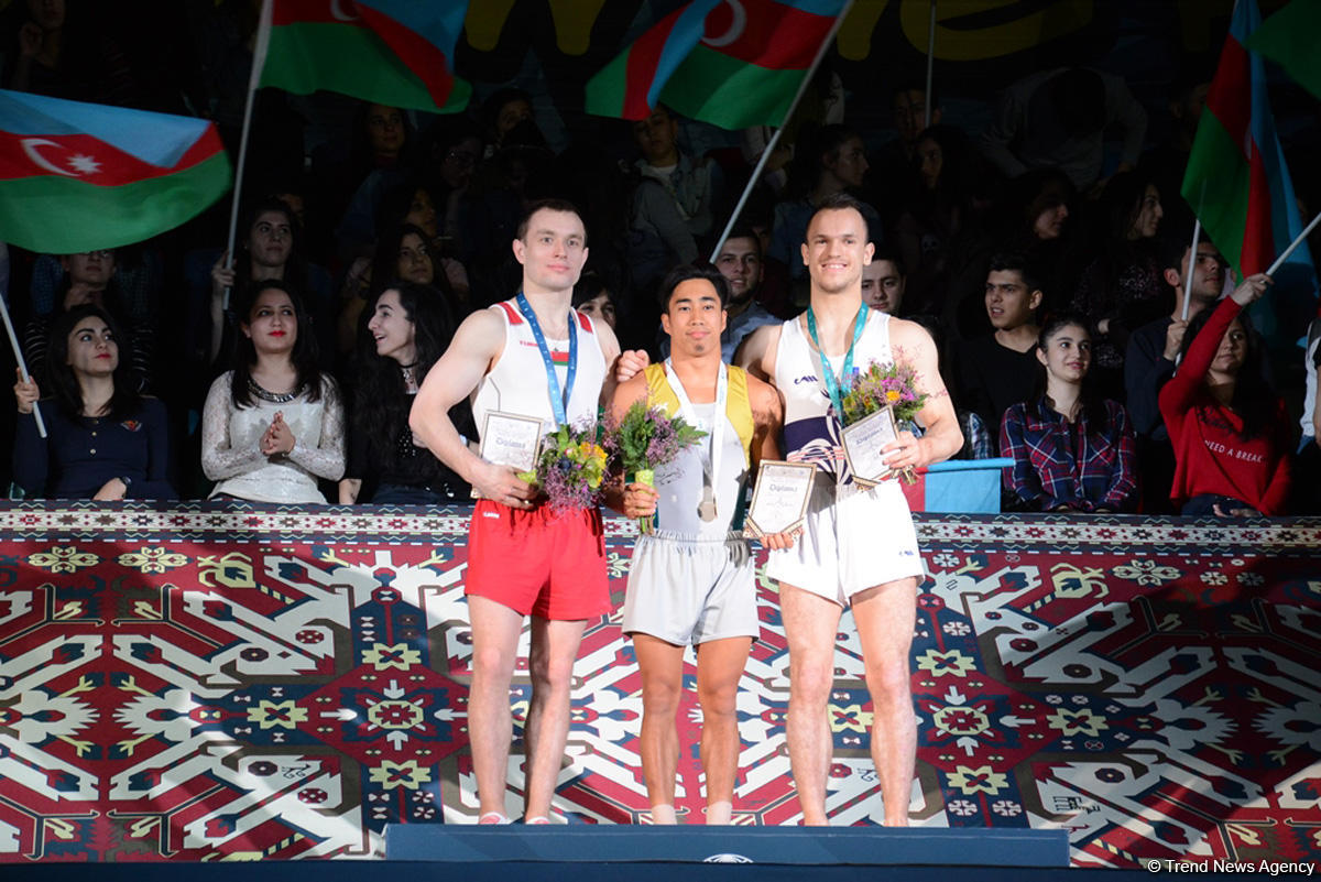 Winners of second day of Baku World Cup in artistic gymnastics finals awarded (PHOTO)