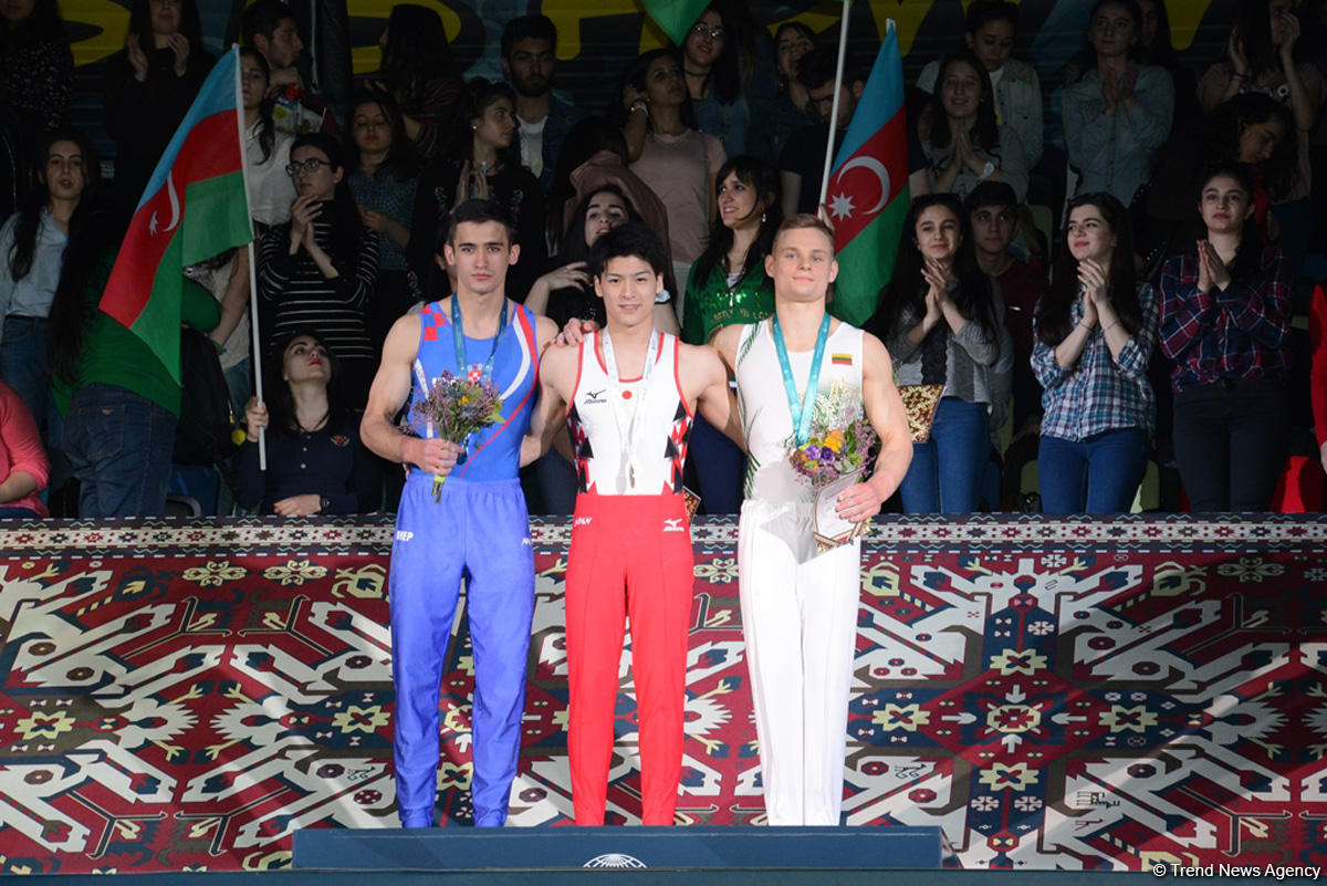 Winners of second day of Baku World Cup in artistic gymnastics finals awarded (PHOTO)