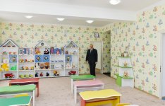 Ilham Aliyev opens orphanage-kindergarten in Saatli (PHOTO)