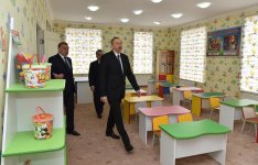 Ilham Aliyev opens orphanage-kindergarten in Saatli (PHOTO)