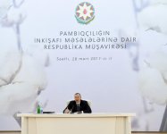 President Aliyev attends conference on development of cotton-growing (PHOTO)