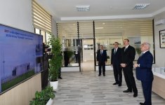 Ilham Aliyev launches substation in Saatli district (PHOTO)