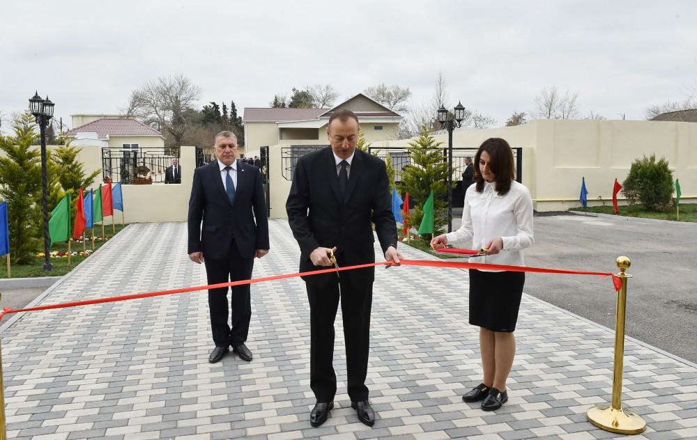 Ilham Aliyev opens orphanage-kindergarten in Saatli (PHOTO)
