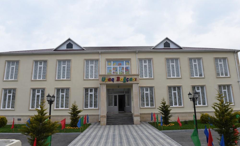 Ilham Aliyev opens orphanage-kindergarten in Saatli (PHOTO)