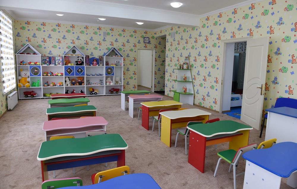 Ilham Aliyev opens orphanage-kindergarten in Saatli (PHOTO)