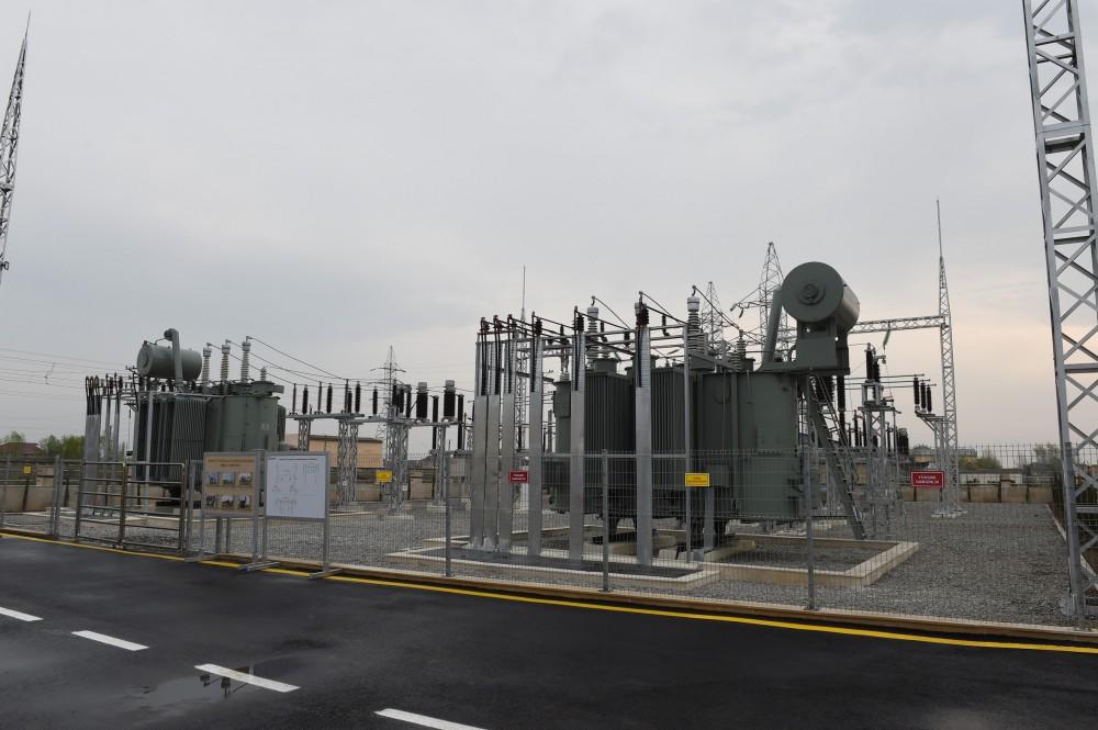 Ilham Aliyev launches substation in Saatli district (PHOTO)