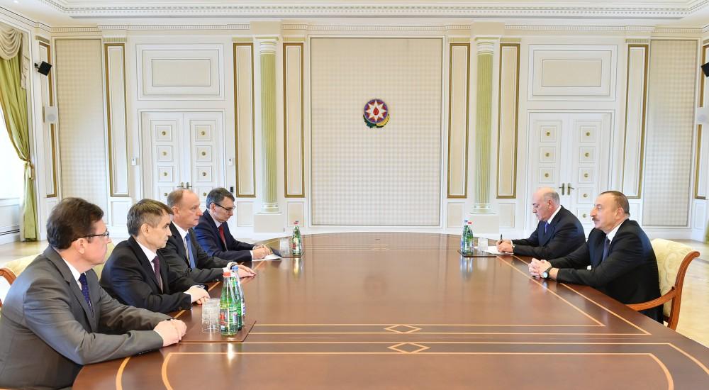 Ilham Aliyev meets Russian Security Council’s secretary (PHOTO)