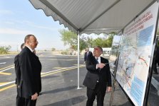President Aliyev opened Salahli-Balchili-Aghgiragli-Varvara-Jirdakhan highway in Yevlakh (PHOTO)