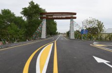 President Aliyev opened Salahli-Balchili-Aghgiragli-Varvara-Jirdakhan highway in Yevlakh (PHOTO)