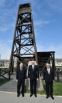 Ilham Aliyev views oil well in Bibiheybat after reconstruction (PHOTO)