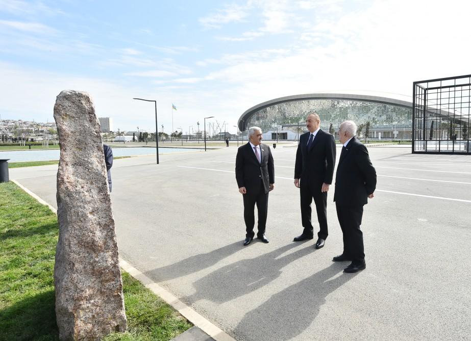 Ilham Aliyev views oil well in Bibiheybat after reconstruction (PHOTO)