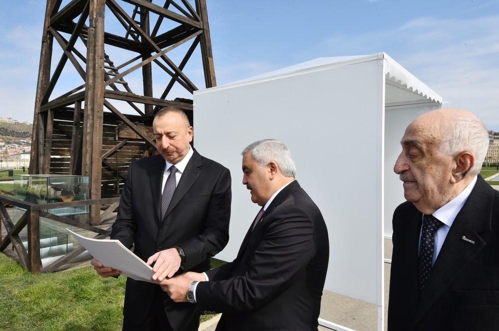Ilham Aliyev views oil well in Bibiheybat after reconstruction (PHOTO)