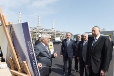 Ilham Aliyev views construction at carbamide plant in Sumgayit (PHOTO)