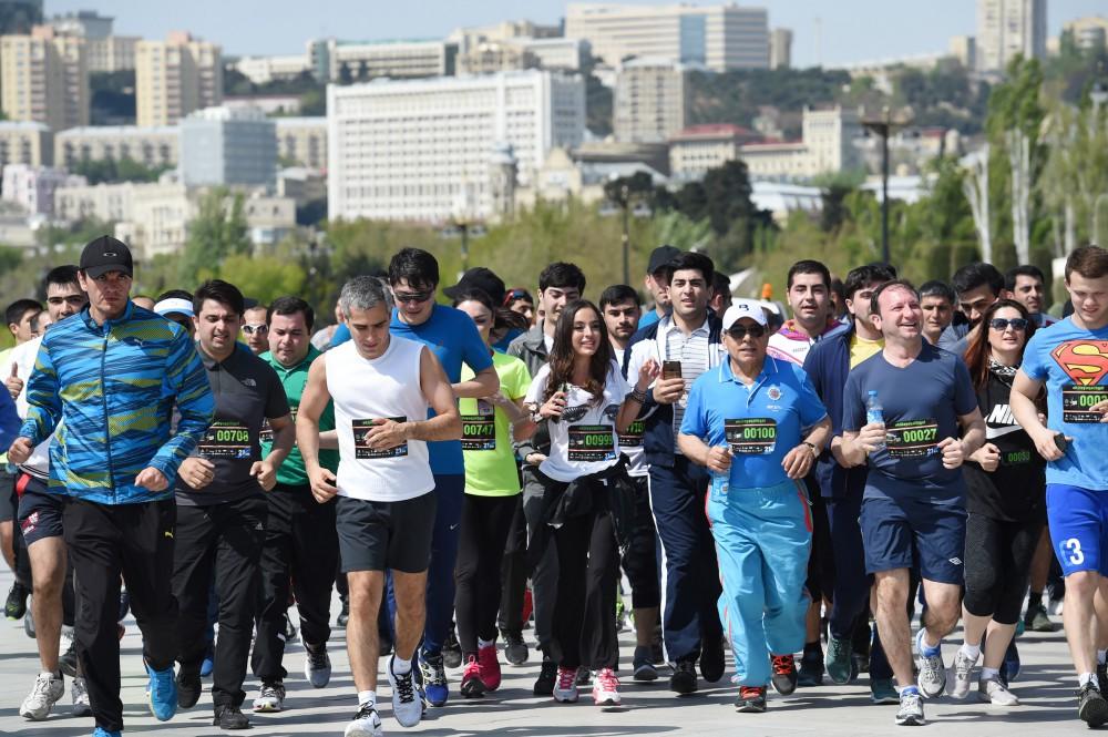 Leyla Aliyeva participates in Baku Marathon 2017 (PHOTO)