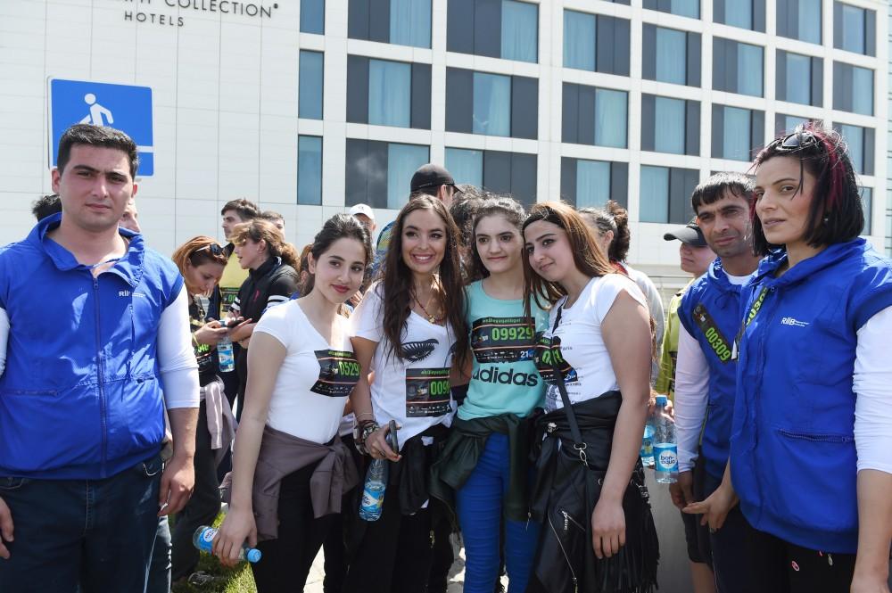 Leyla Aliyeva participates in Baku Marathon 2017 (PHOTO)