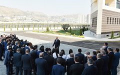 Ilham Aliyev inaugurates Baku Higher Oil School campus (PHOTO)