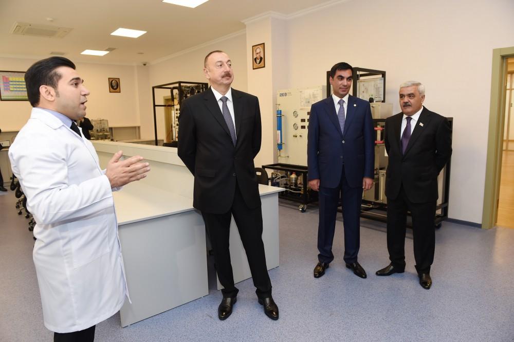 Ilham Aliyev inaugurates Baku Higher Oil School campus (PHOTO)