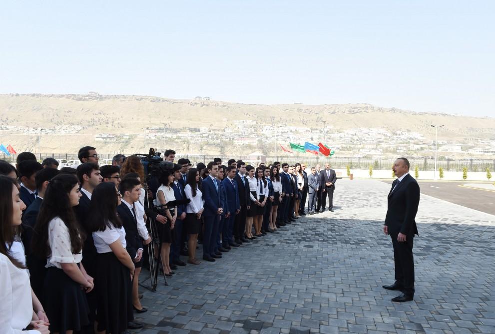 Ilham Aliyev inaugurates Baku Higher Oil School campus (PHOTO)