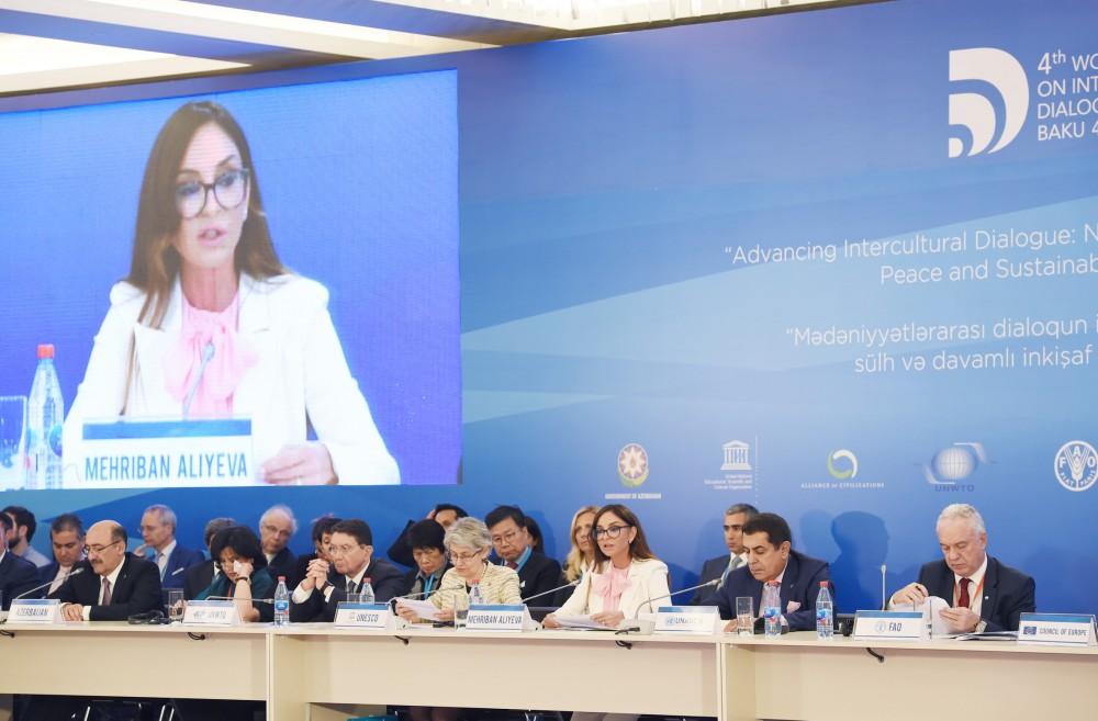 First VP Mehriban Aliyeva: Being a member of both Islamic and European organizations, Azerbaijan unites values of multiple civilizations (PHOTO)