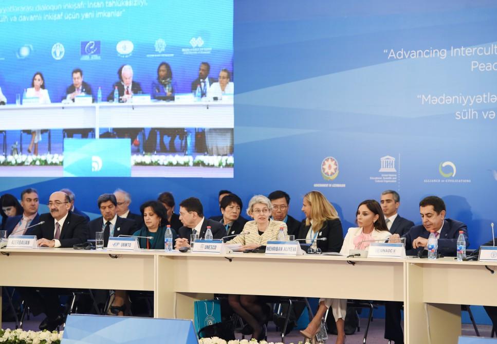 First VP Mehriban Aliyeva: Being a member of both Islamic and European organizations, Azerbaijan unites values of multiple civilizations (PHOTO)