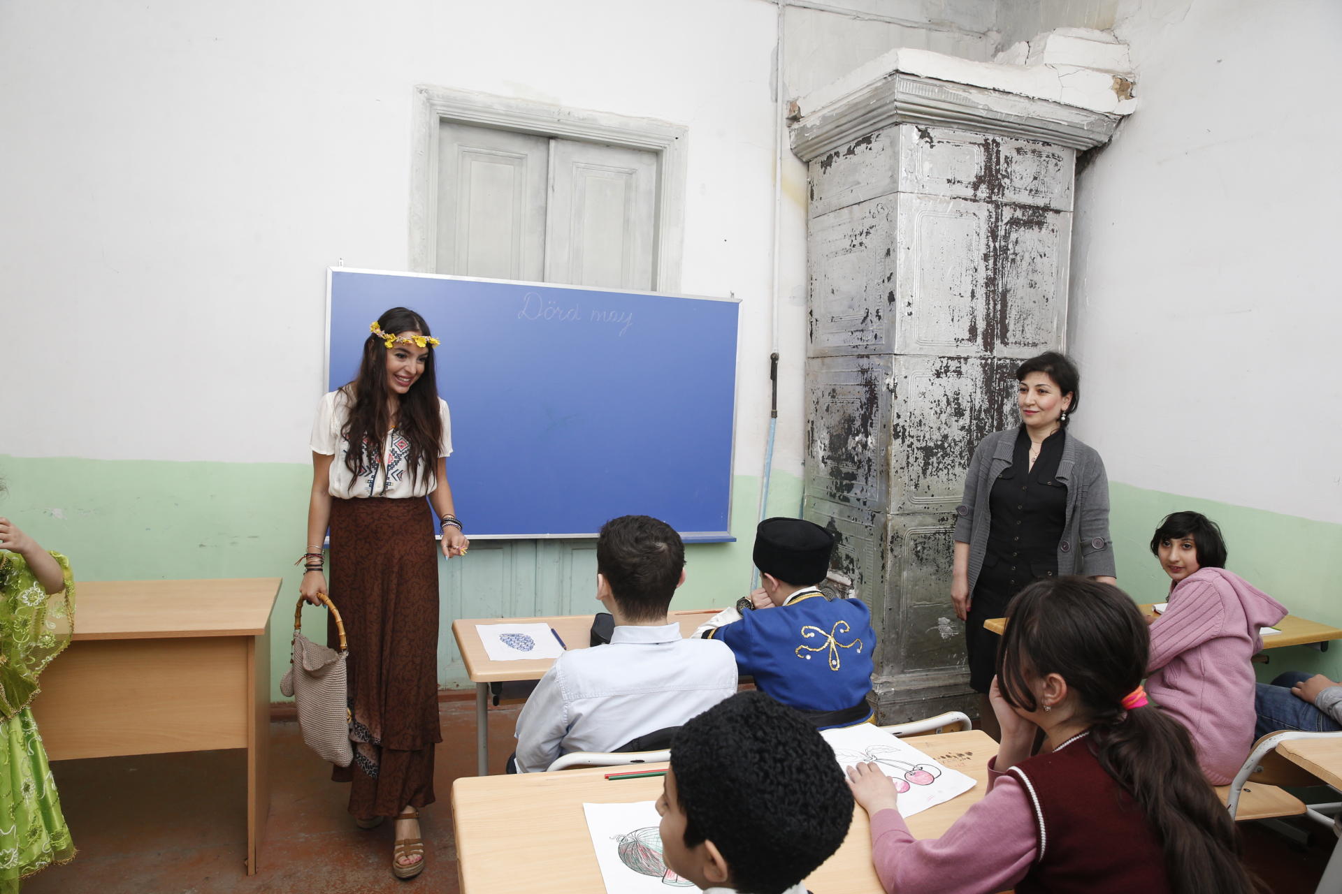 Leyla Aliyeva visits schools for physically disabled children in Baku (PHOTO)