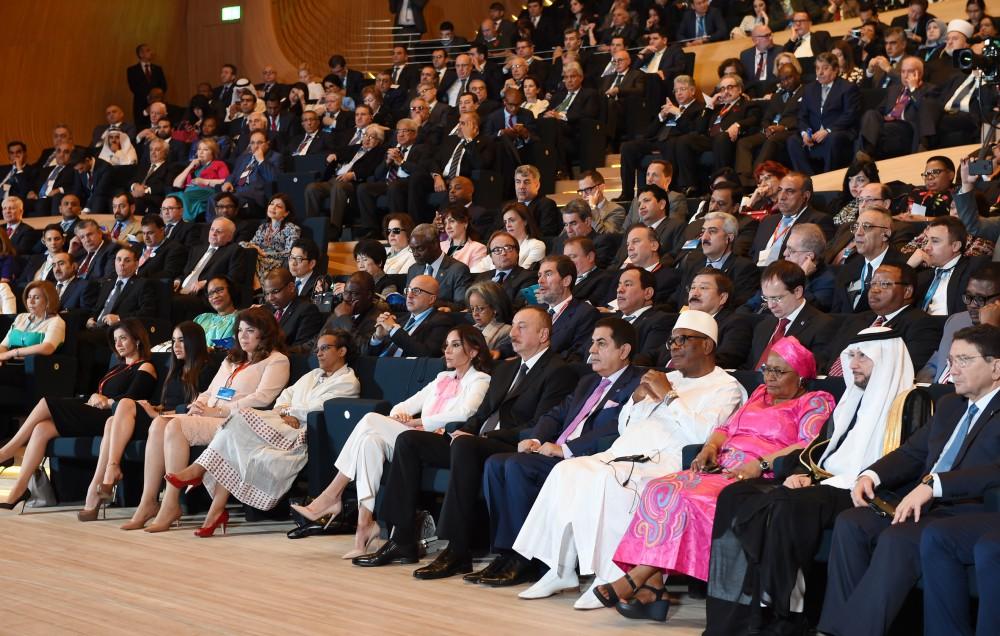 Azerbaijani president, first lady attending 4th World Forum on Intercultural Dialogue (PHOTO)