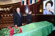 President Aliyev and his spouse attended farewell ceremony for acclaimed scientist, academician Rafiga Aliyeva (PHOTO)