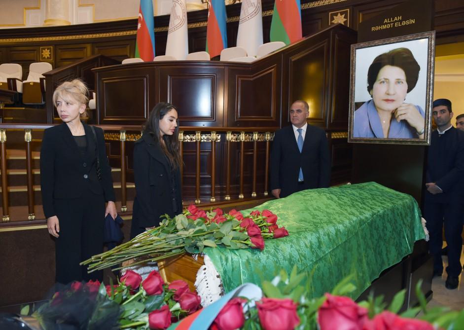 President Aliyev and his spouse attended farewell ceremony for acclaimed scientist, academician Rafiga Aliyeva (PHOTO)