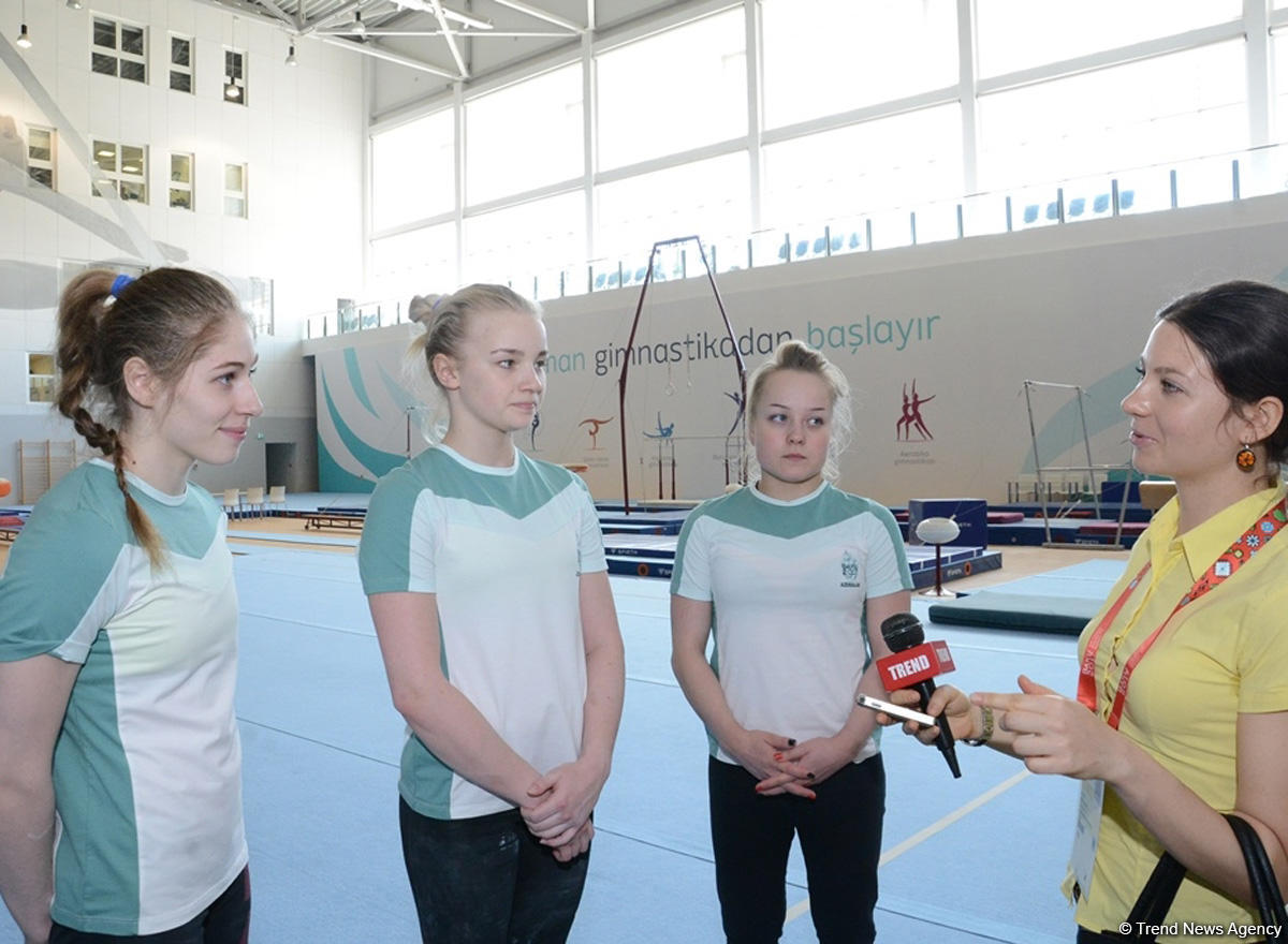 Azerbaijan’s female artistic gymnastics team ready to show good results at Baku 2017 (PHOTO)