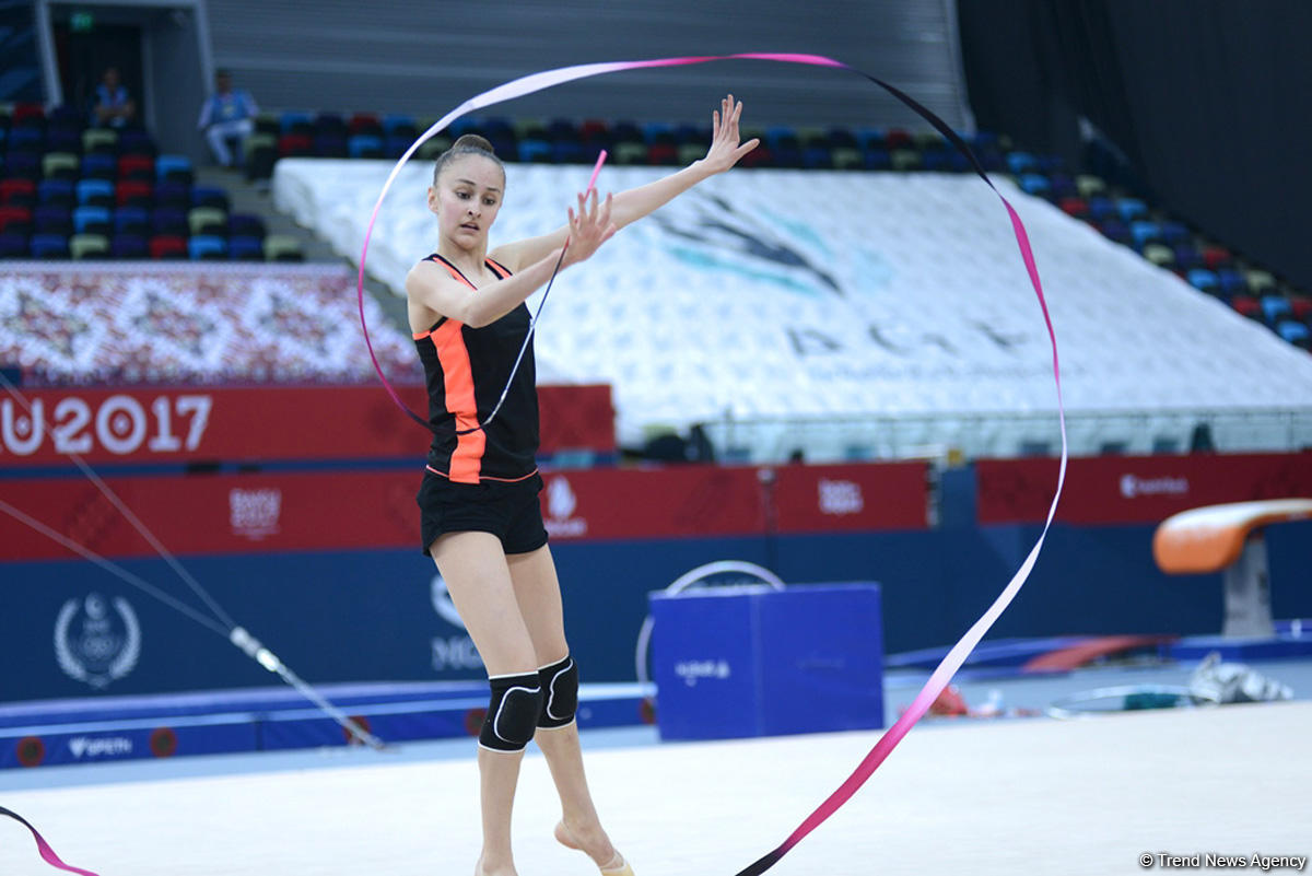 Baku 2017: Rhythmic gymnastics podium training kicks off (PHOTOS)