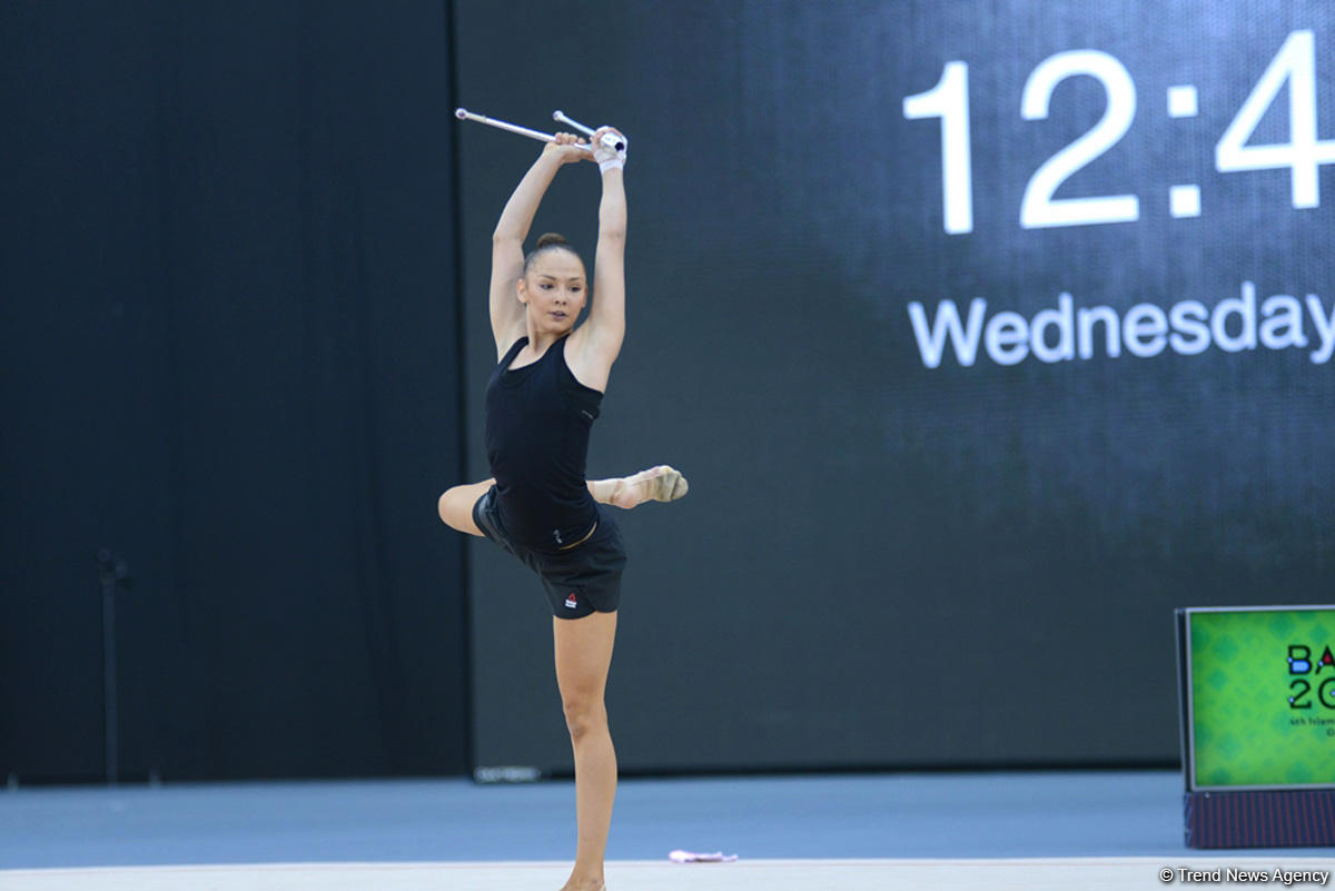 Baku 2017: Rhythmic gymnastics podium training kicks off (PHOTOS)