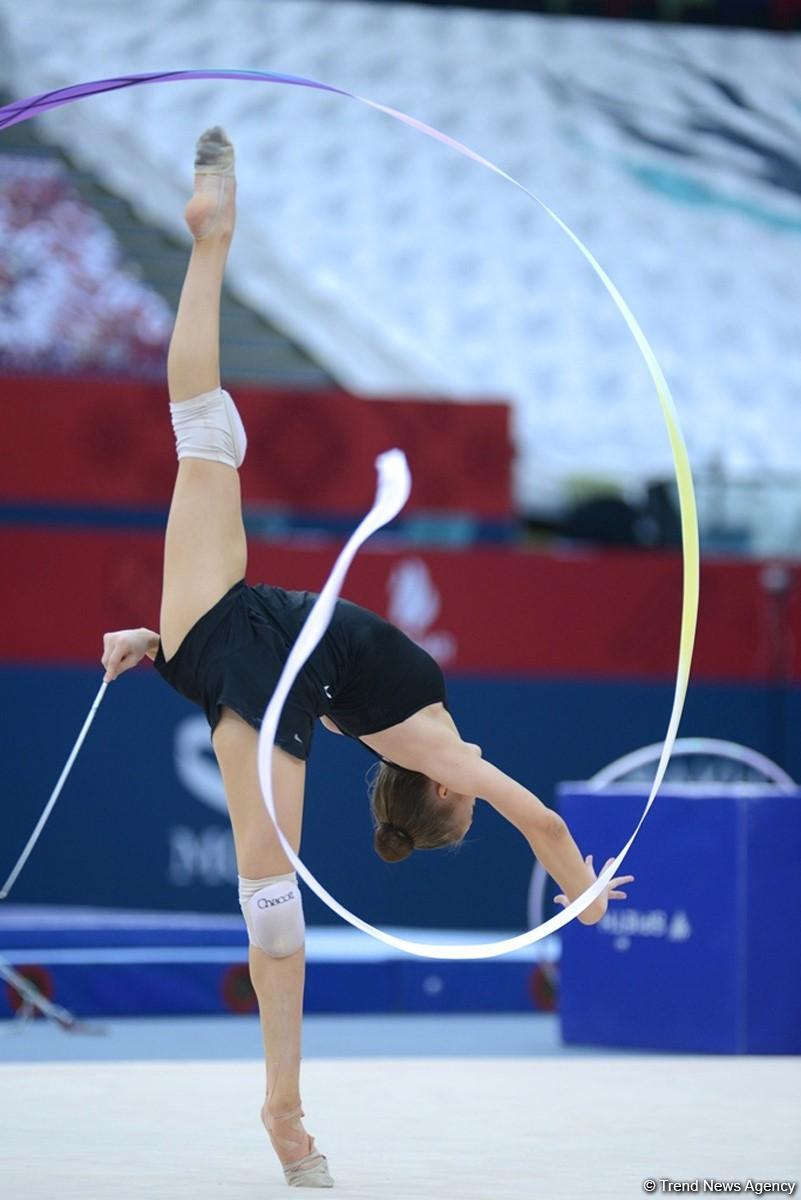 Baku 2017: Rhythmic gymnastics podium training kicks off (PHOTOS)