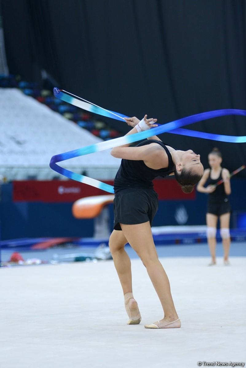 Baku 2017: Rhythmic gymnastics podium training kicks off (PHOTOS)